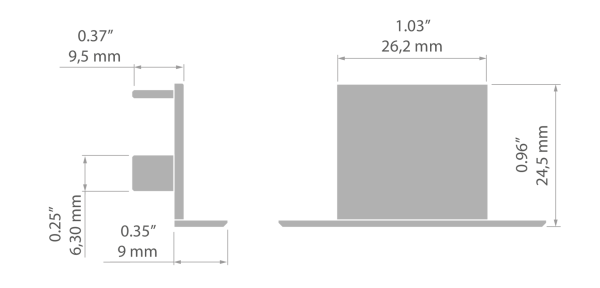 moderne LED-Lichtlösung mit Endkappen